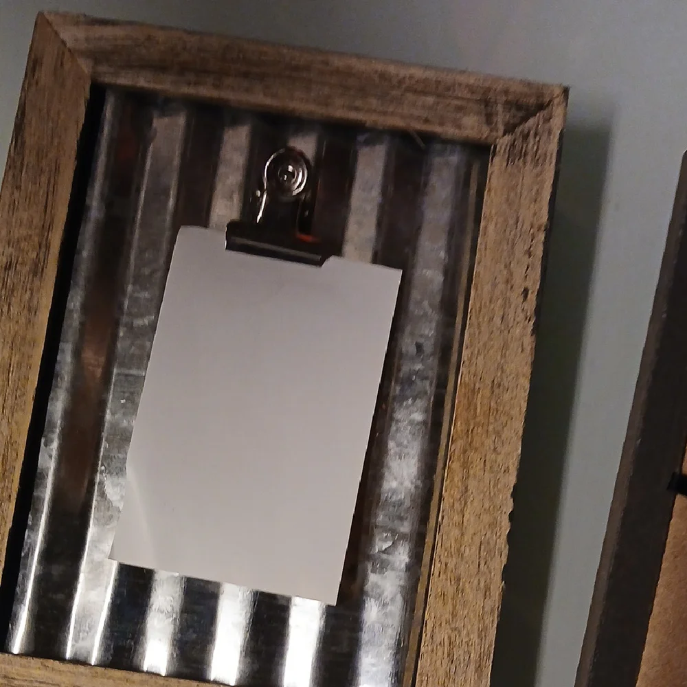 Rustic Wooden and Metal Wall Decor